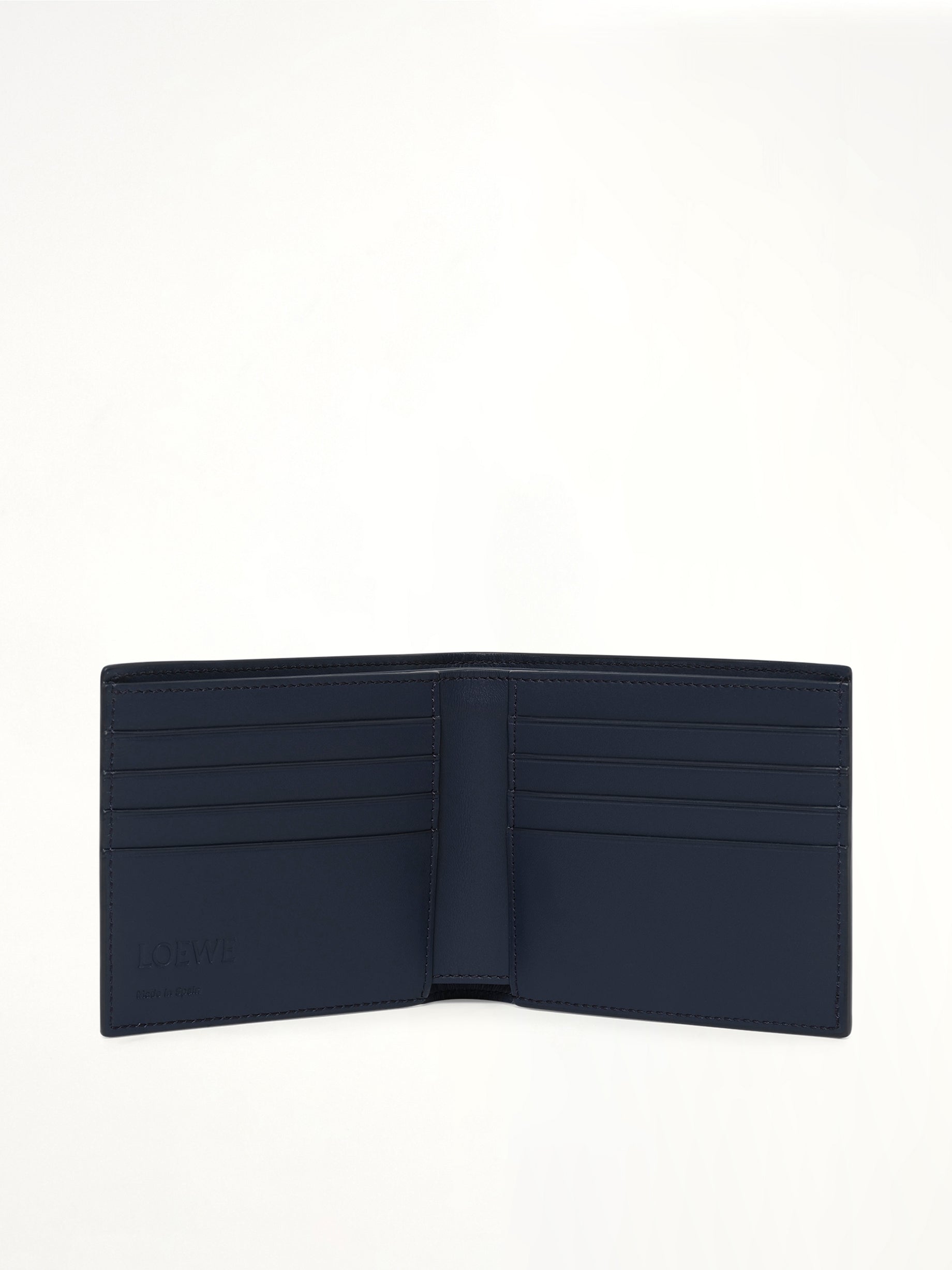 Puzzle Edge Bifold Wallet Multi in Blue Grey/Navy