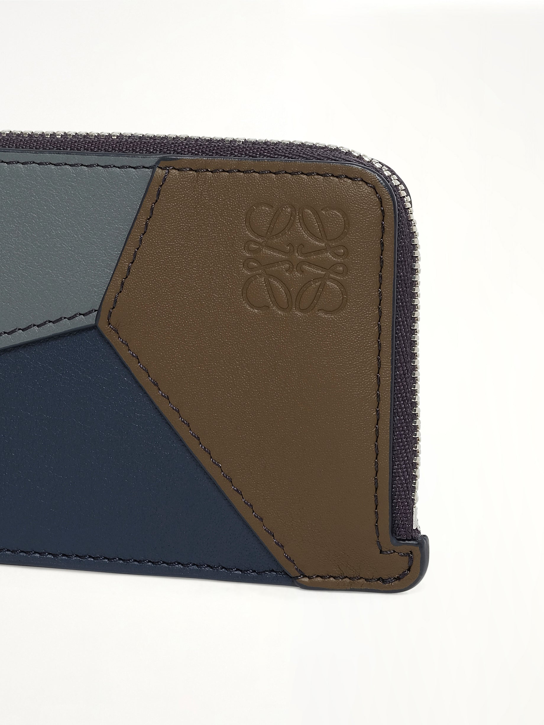 Puzzle Edge Coin Cardholder Multi in Blue Grey/Navy