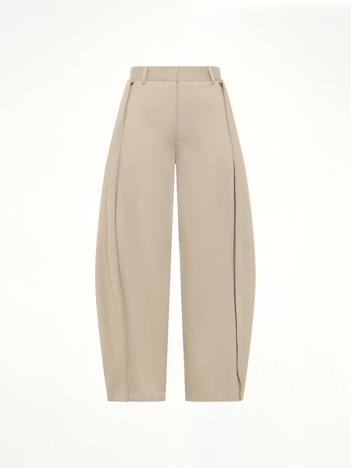 Cotton Silk Garbadine Trousers AF in Beige