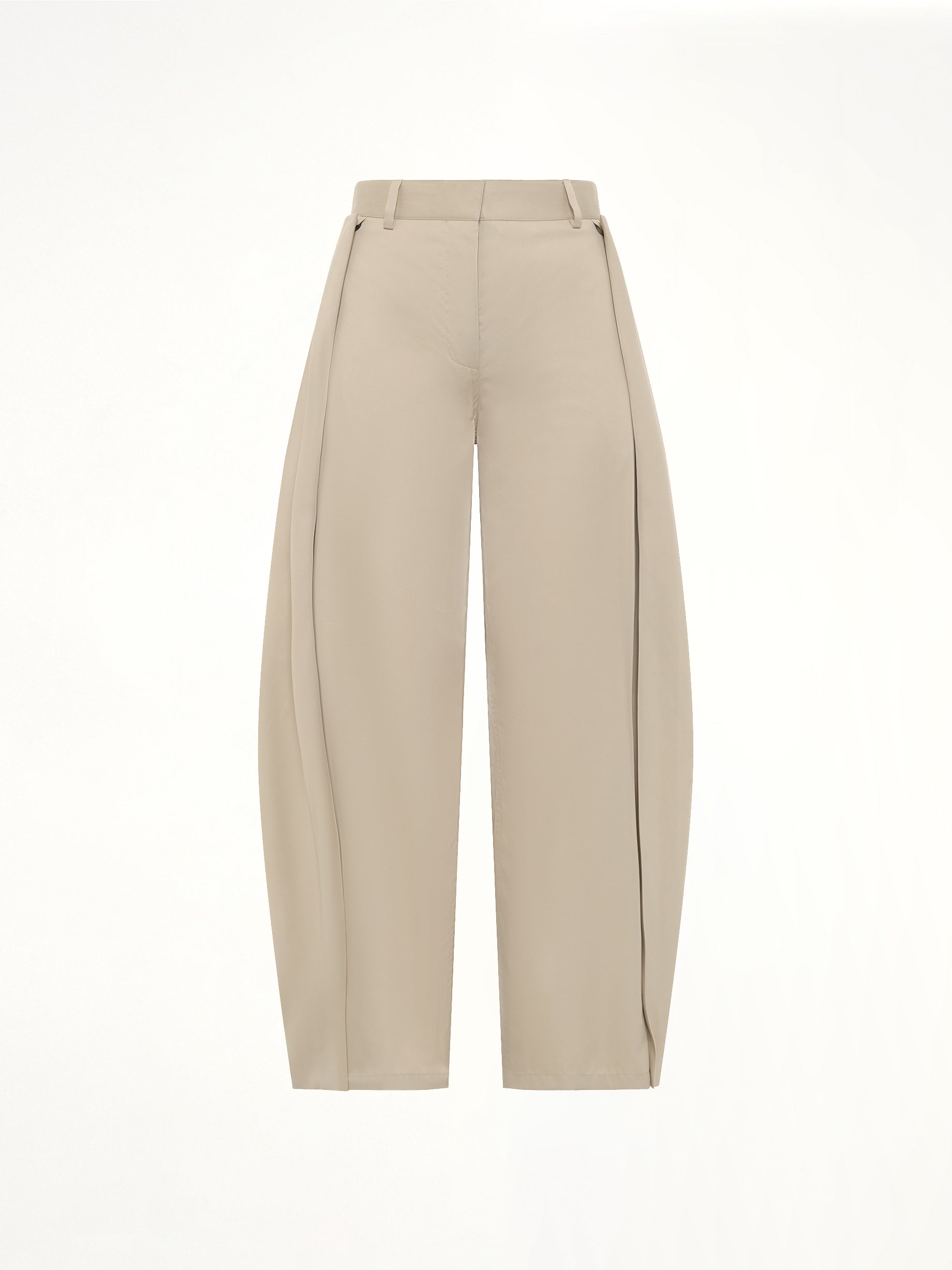 Cotton Silk Garbadine Trousers AF in Beige