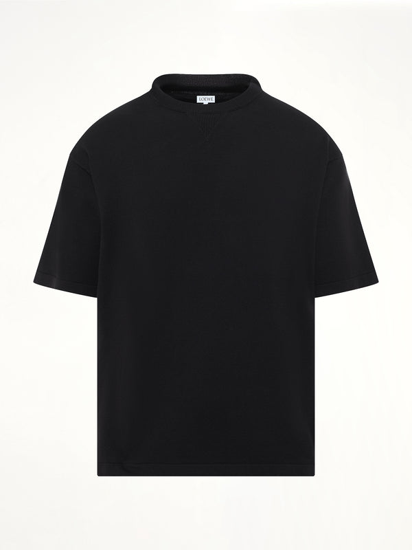 Twisted Rib Top in Black