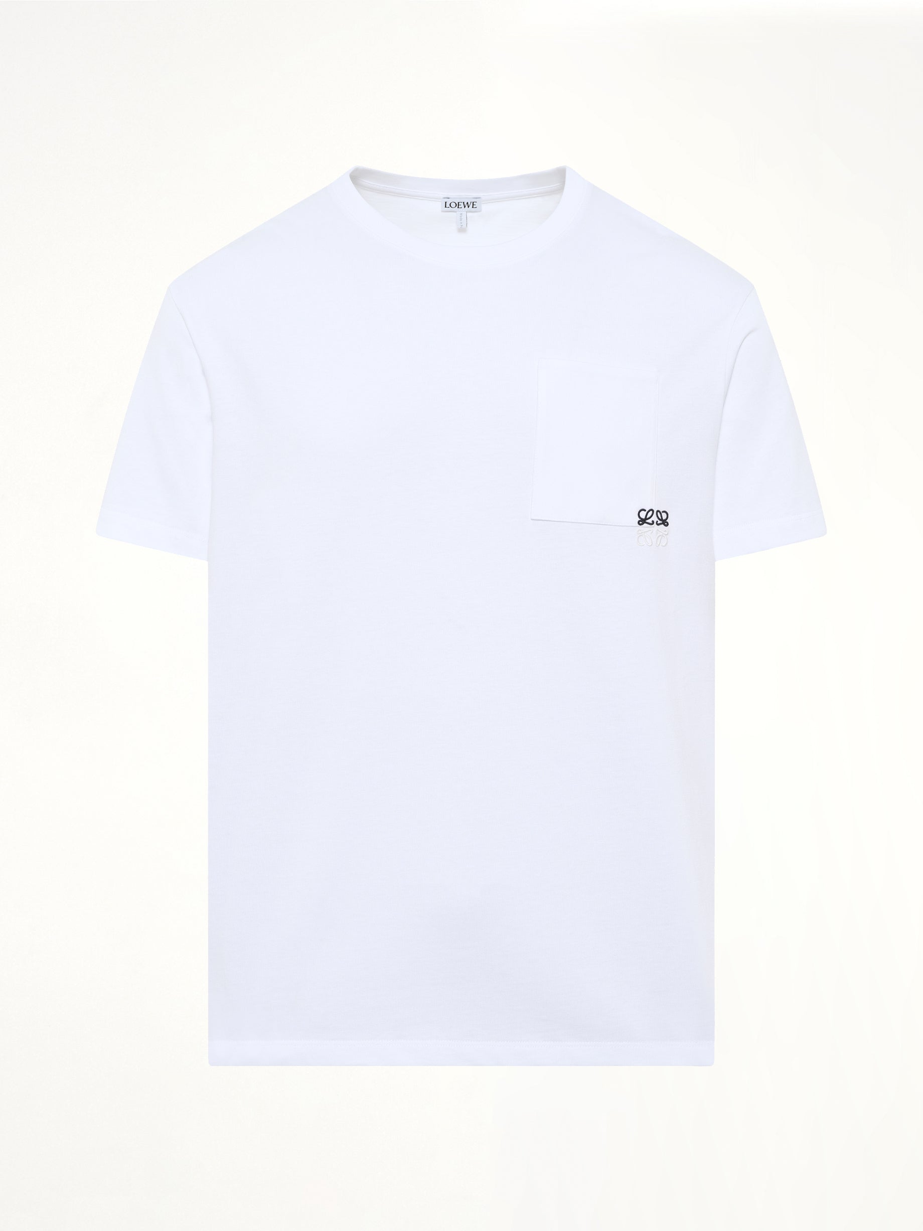 Two-Tone Anagram Relaxed Fit T-Shirt in White