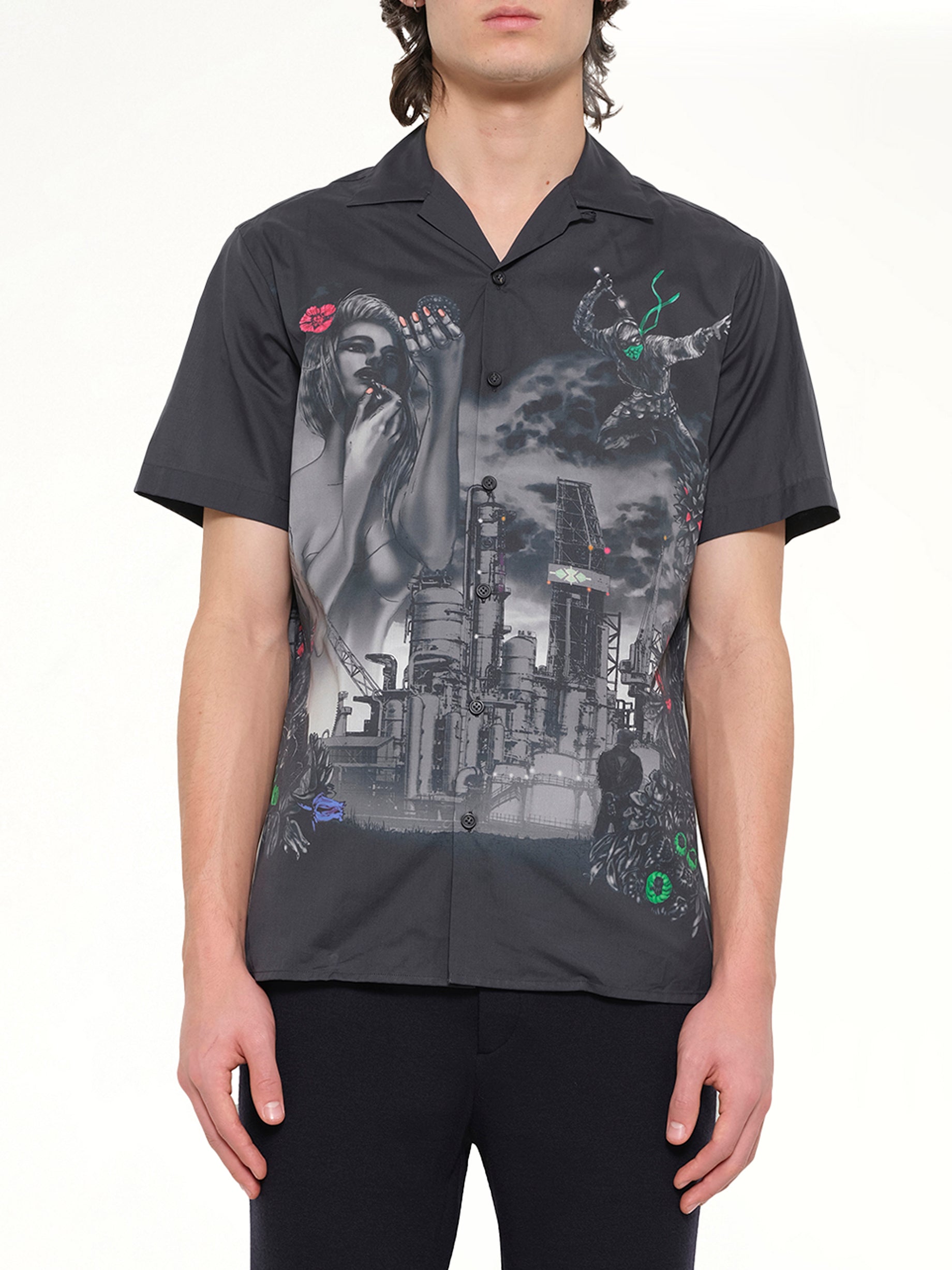 Bowling Shirt in Black