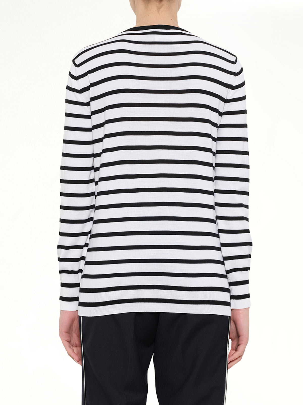 Cat Sweater Stripes in Black