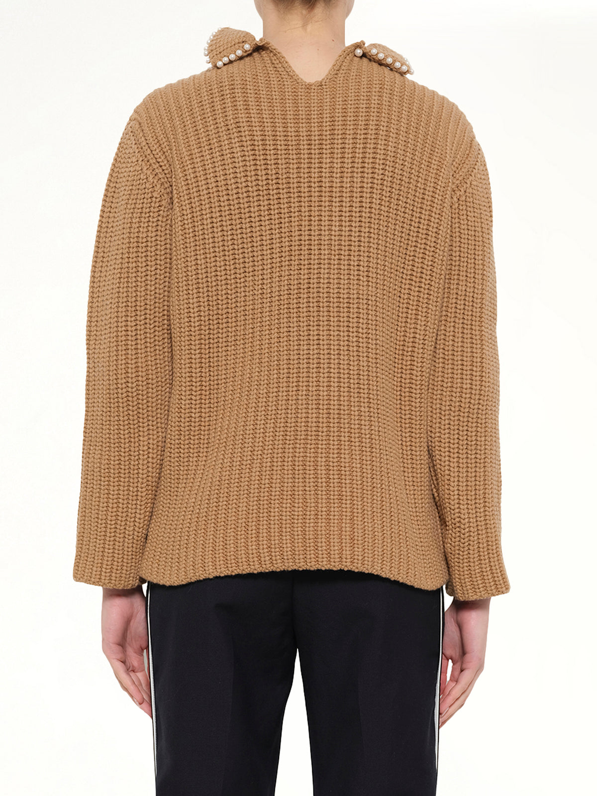 High Pearls Sweater in Camel