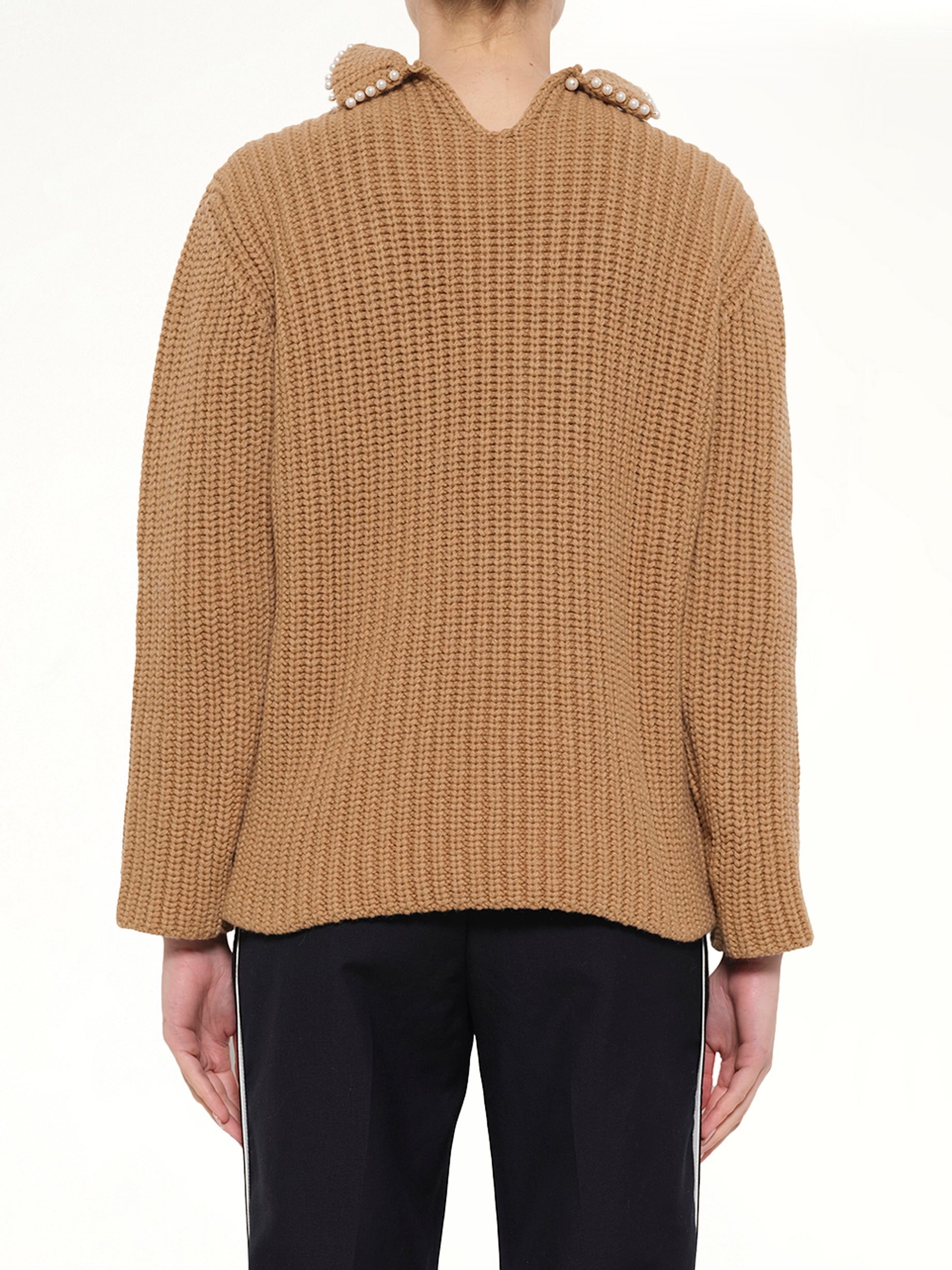 High Pearls Sweater in Camel