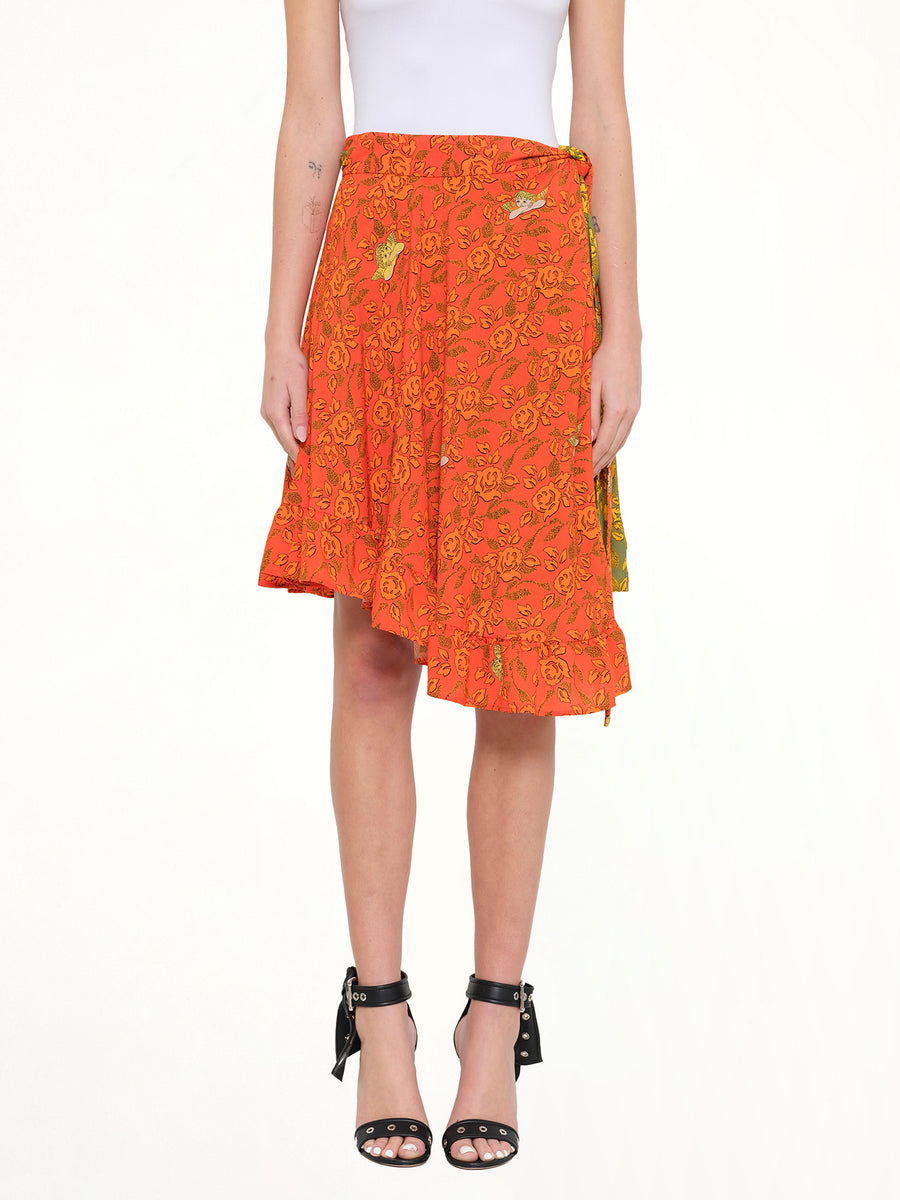 Loewe x Paula Wrap Skirt in Multicolor