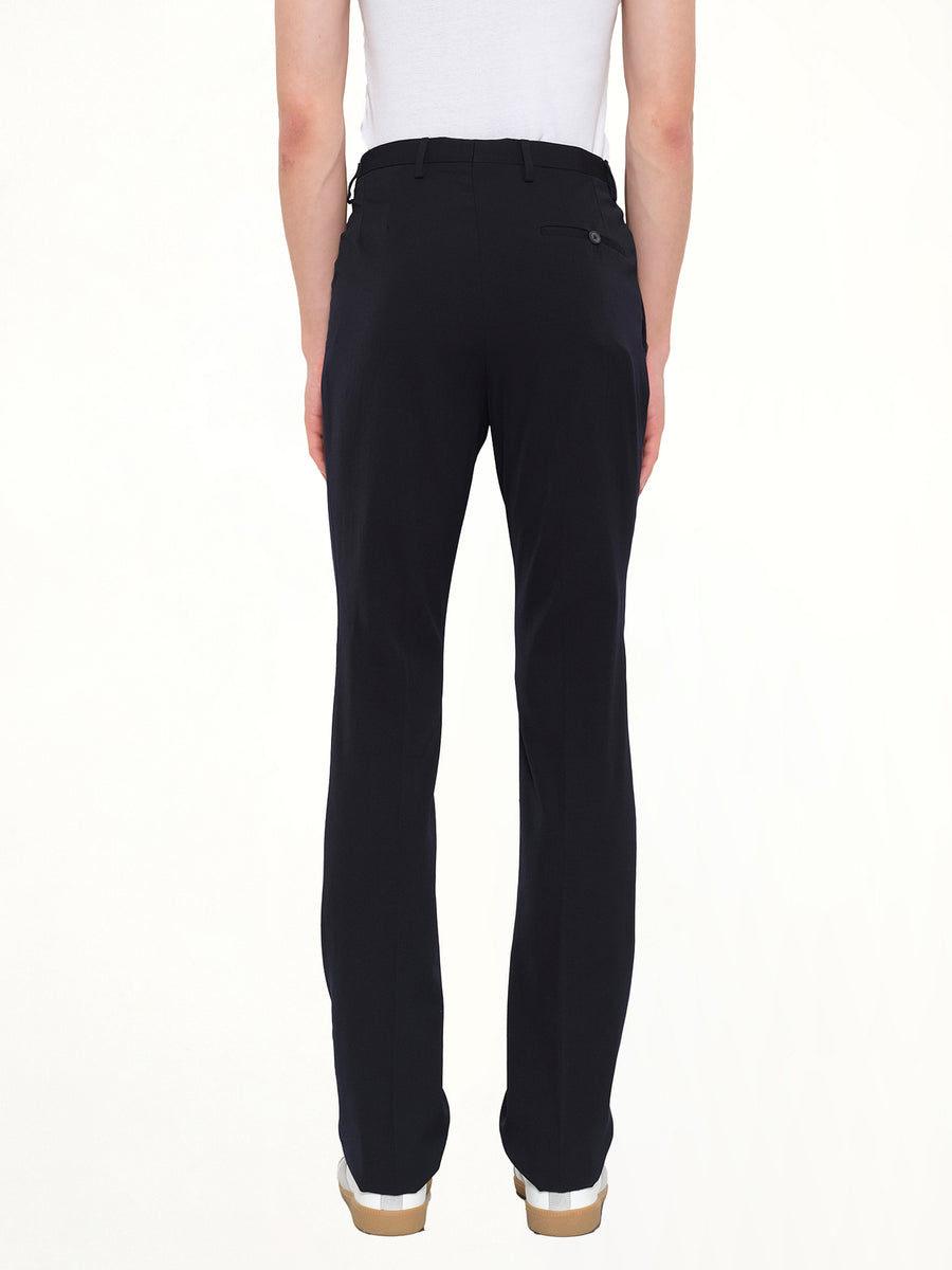 Pants W/ Ribbon Pocket in Navy