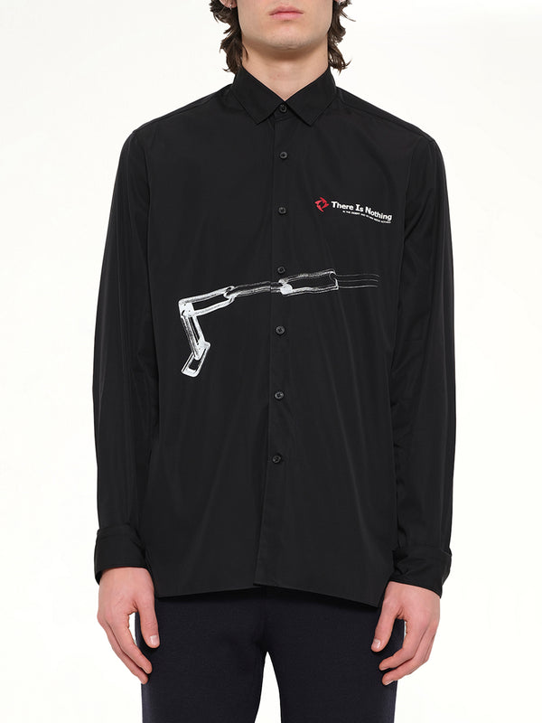 Shirt Small Collar in Black