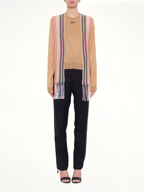 Stripe Bands Sweater in Camel