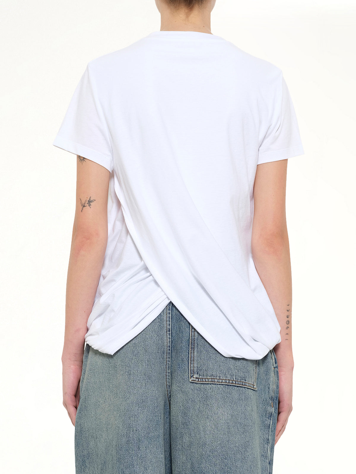 Draped Top in White
