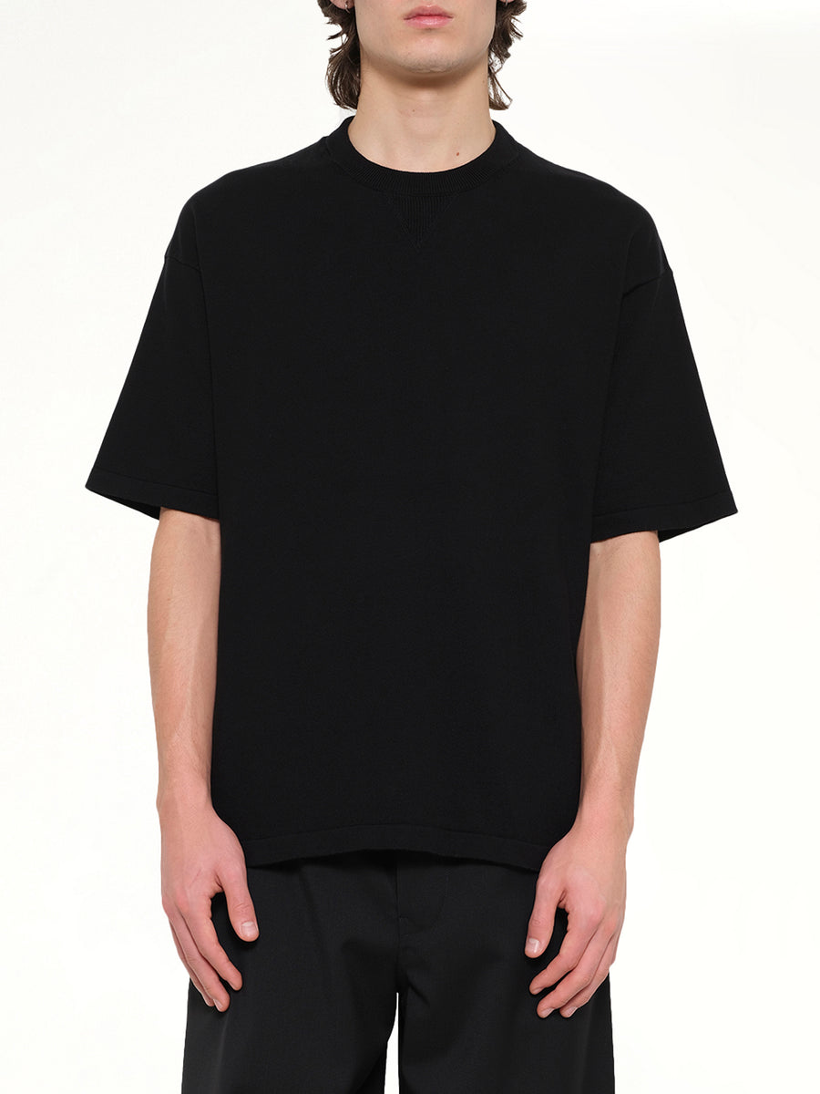 Twisted Rib Top in Black