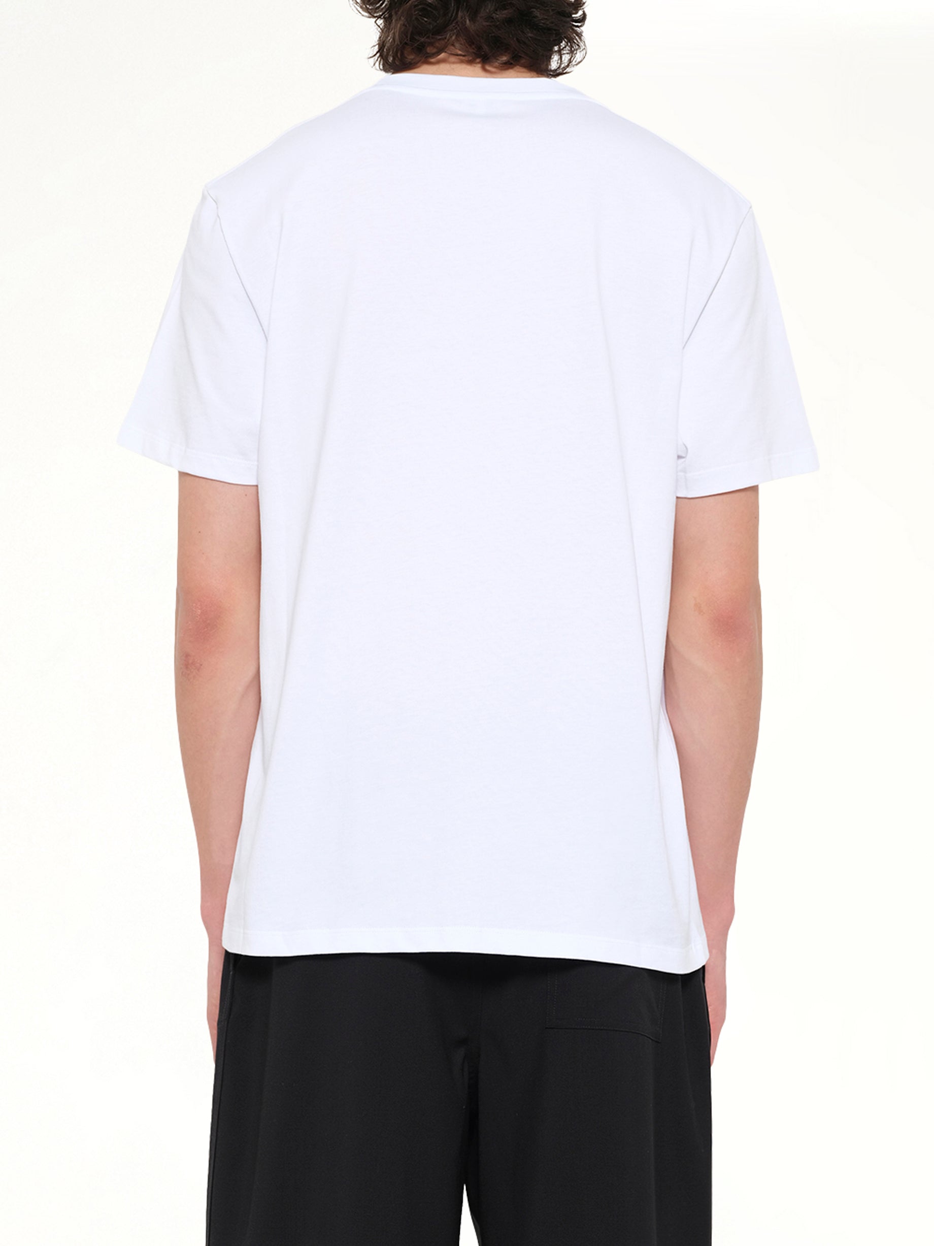 Two-Tone Anagram Relaxed Fit T-Shirt in White