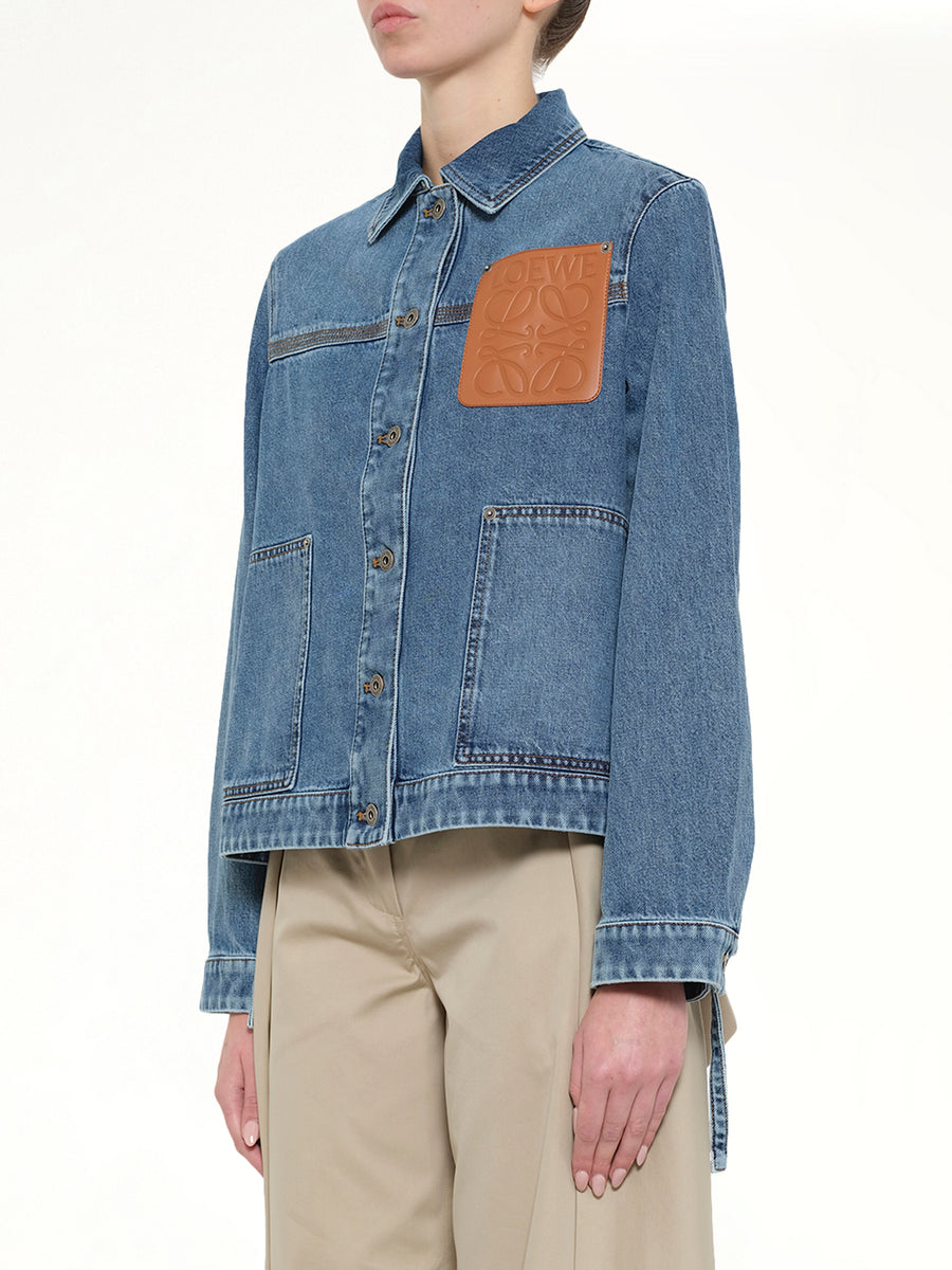 Workwear Jacket in Jeans Blue