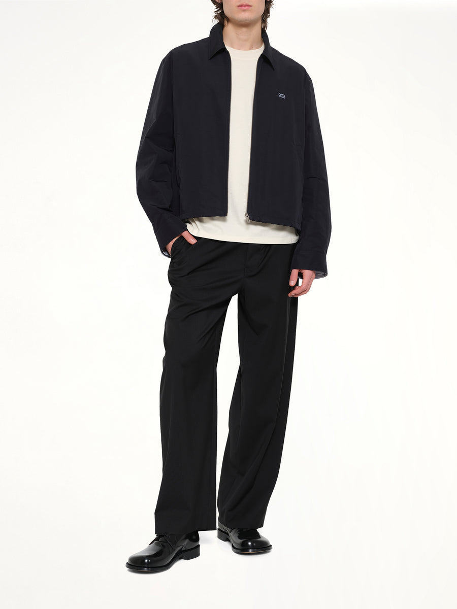 Zip-Up Jacket in Black
