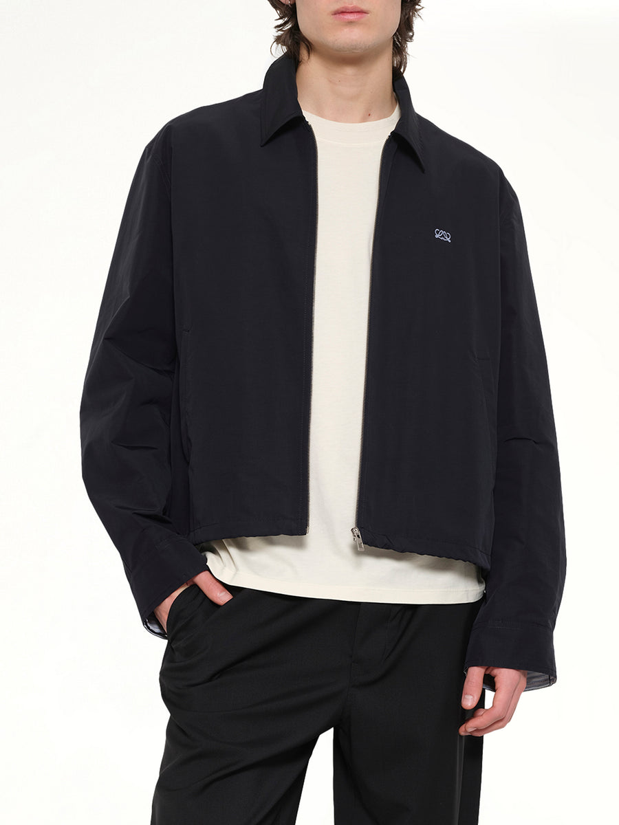 Zip-Up Jacket in Black