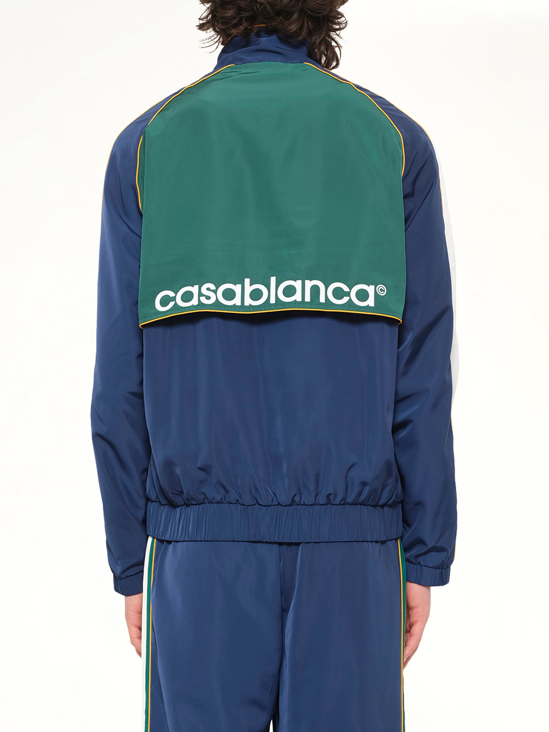 CC Applique Colourblock Windbreaker Jacket in Navy