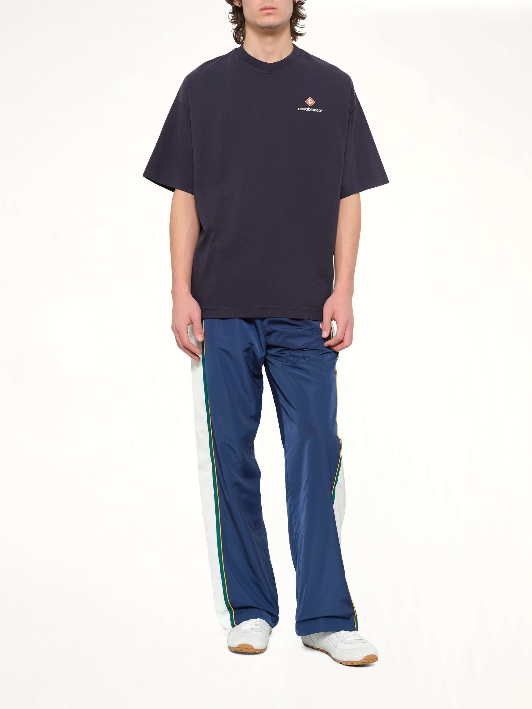Casablanca Sports Oversized T-Shirt in Navy