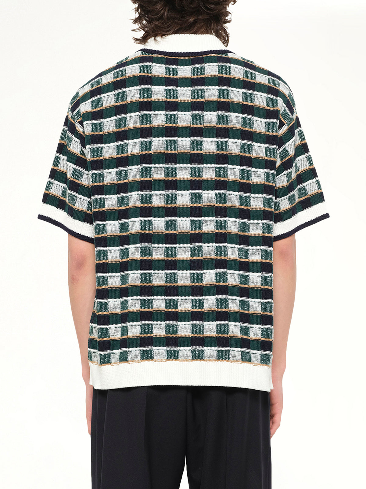 Cotton Mosaic Shirt in Green