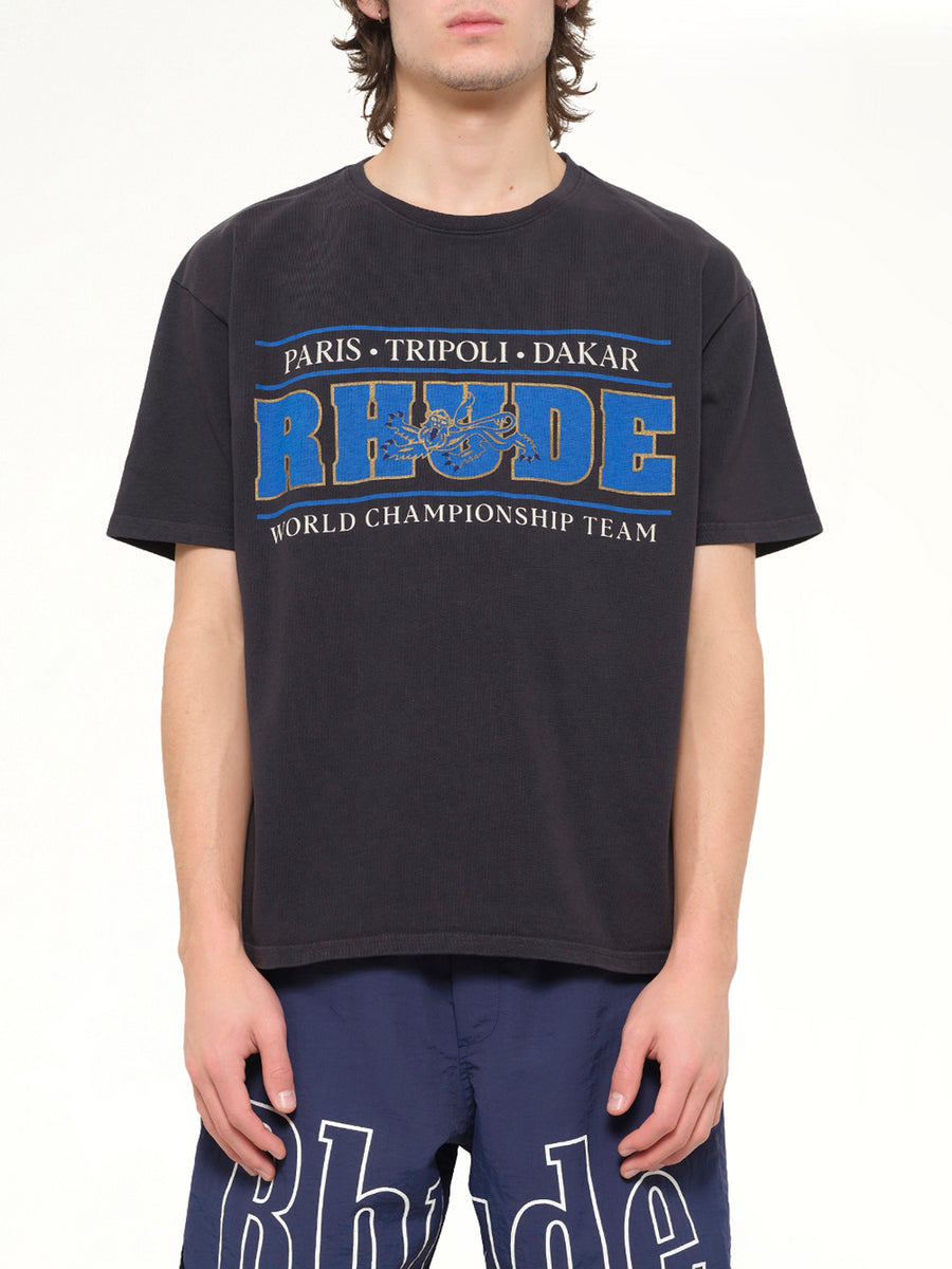 Rhude Chrono T-Shirt in Vintage Black
