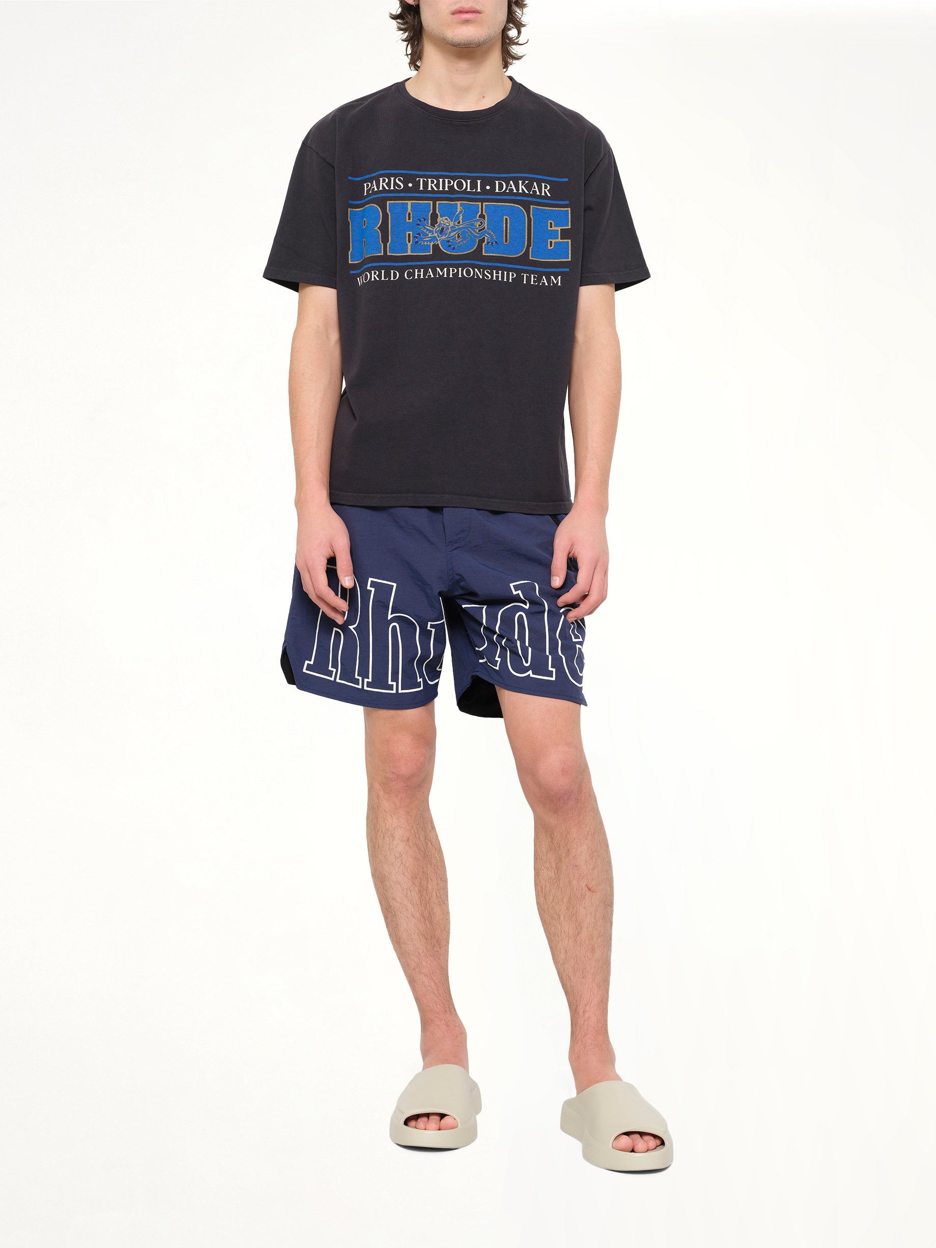 Rhude Chrono T-Shirt in Vintage Black