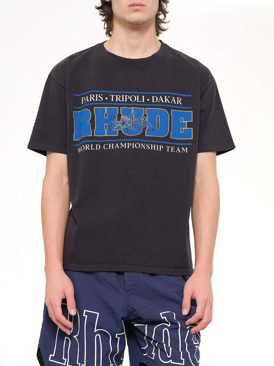 Rhude Chrono T-Shirt in Vintage Black