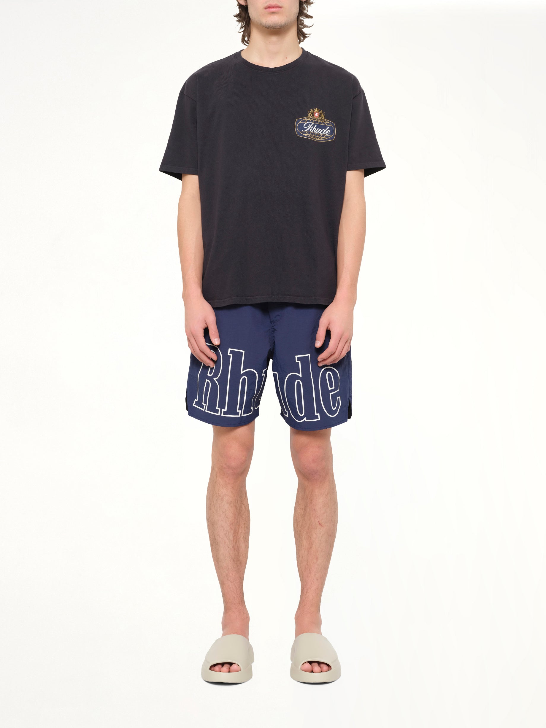 Rhude Safari Crest T-Shirt in Vintage Black