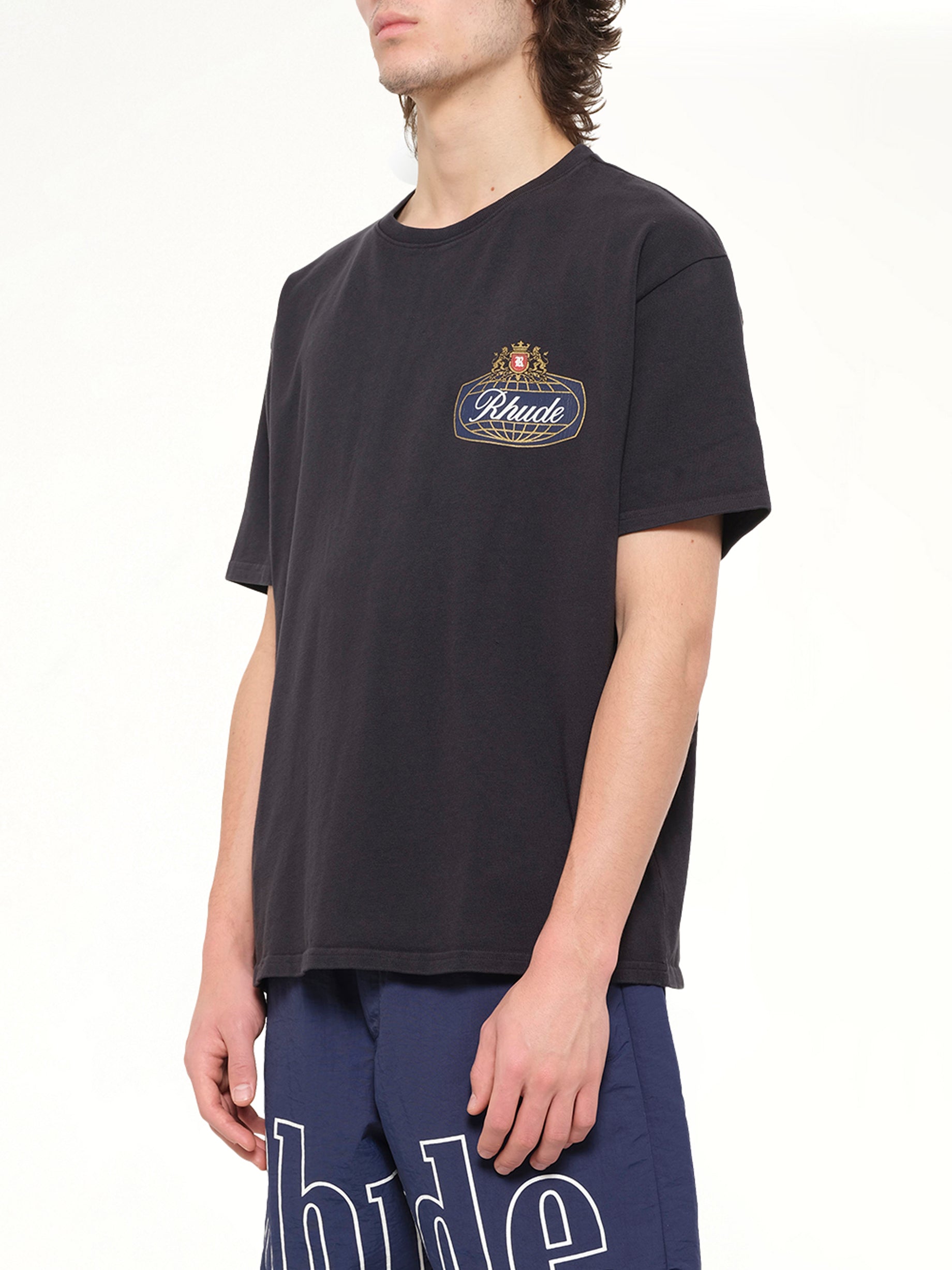 Rhude Safari Crest T-Shirt in Vintage Black