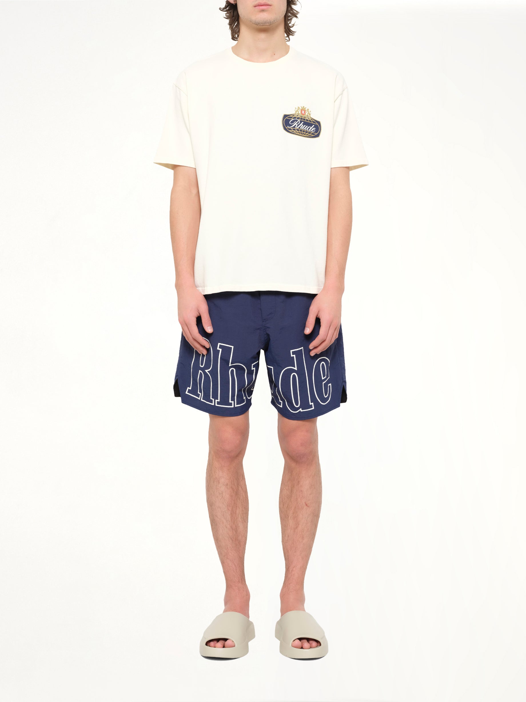 Rhude Safari Crest T-Shirt in Vintage White