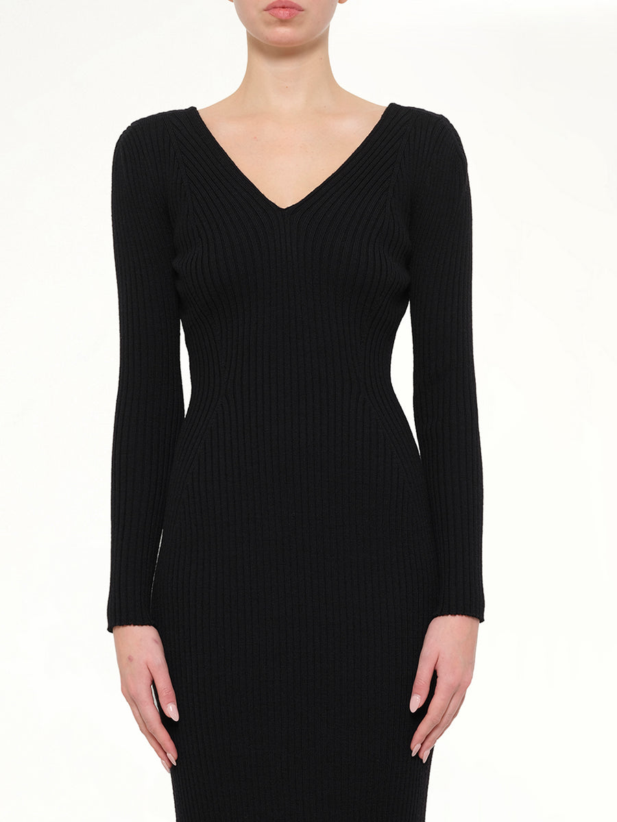 Lanvin Knit Dress in Black