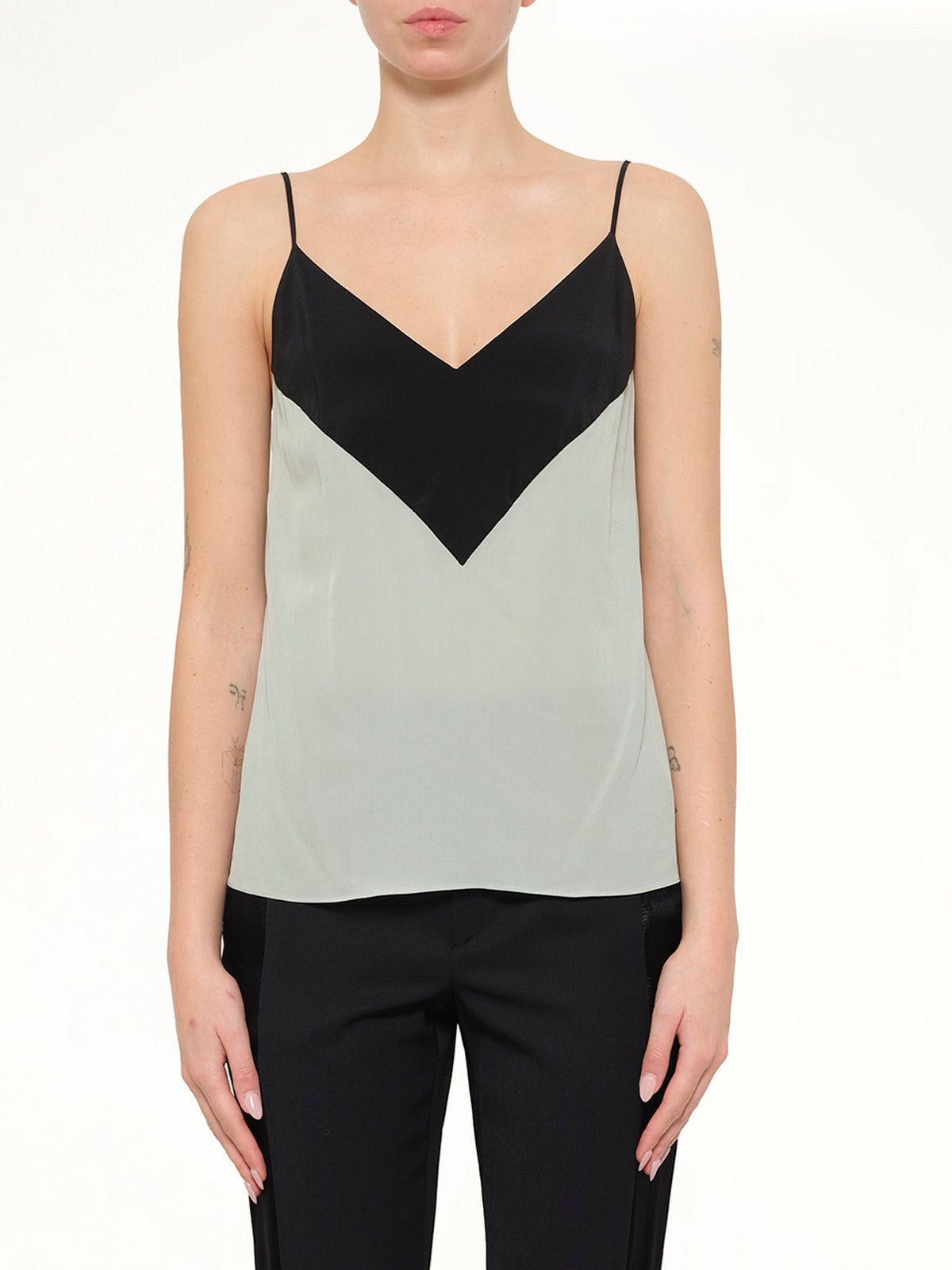 Silk Top in Green