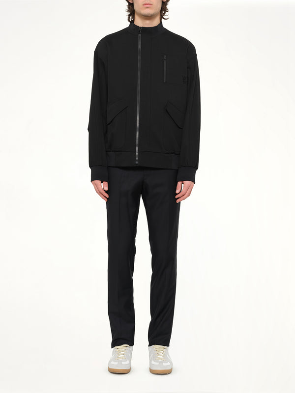 Track Jacket Jersey in Black