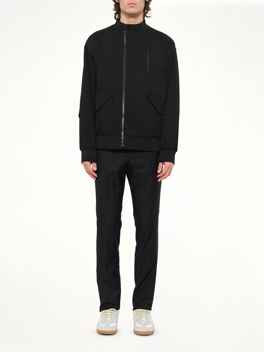 Track Jacket Jersey in Black
