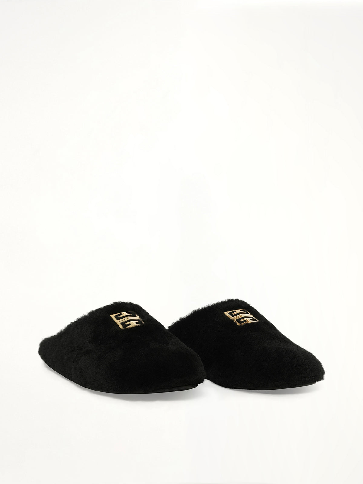 4G Shearling Slip On in Black