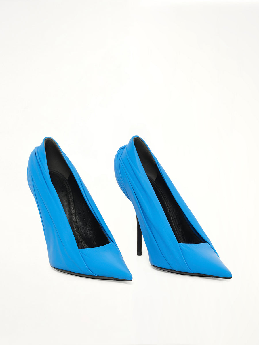 Blue Heel Shoes in Sky
