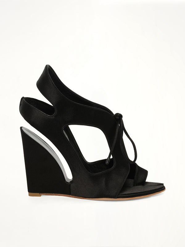 Fabric Sandal in Black