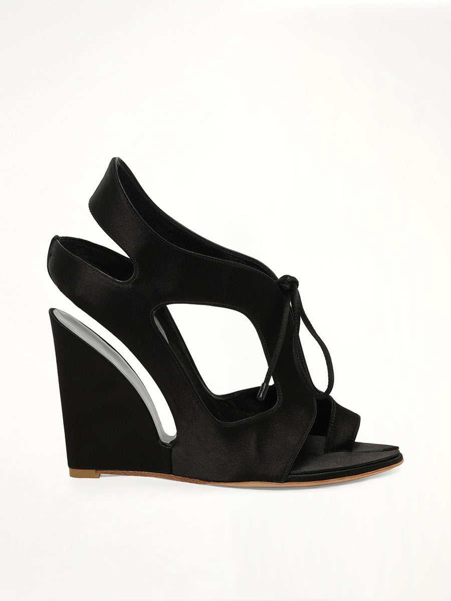 Fabric Sandal in Black