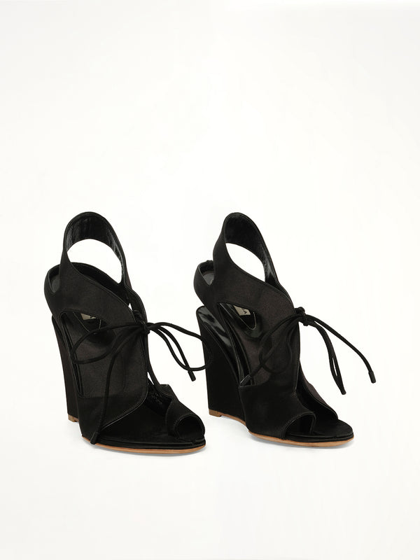Fabric Sandal in Black