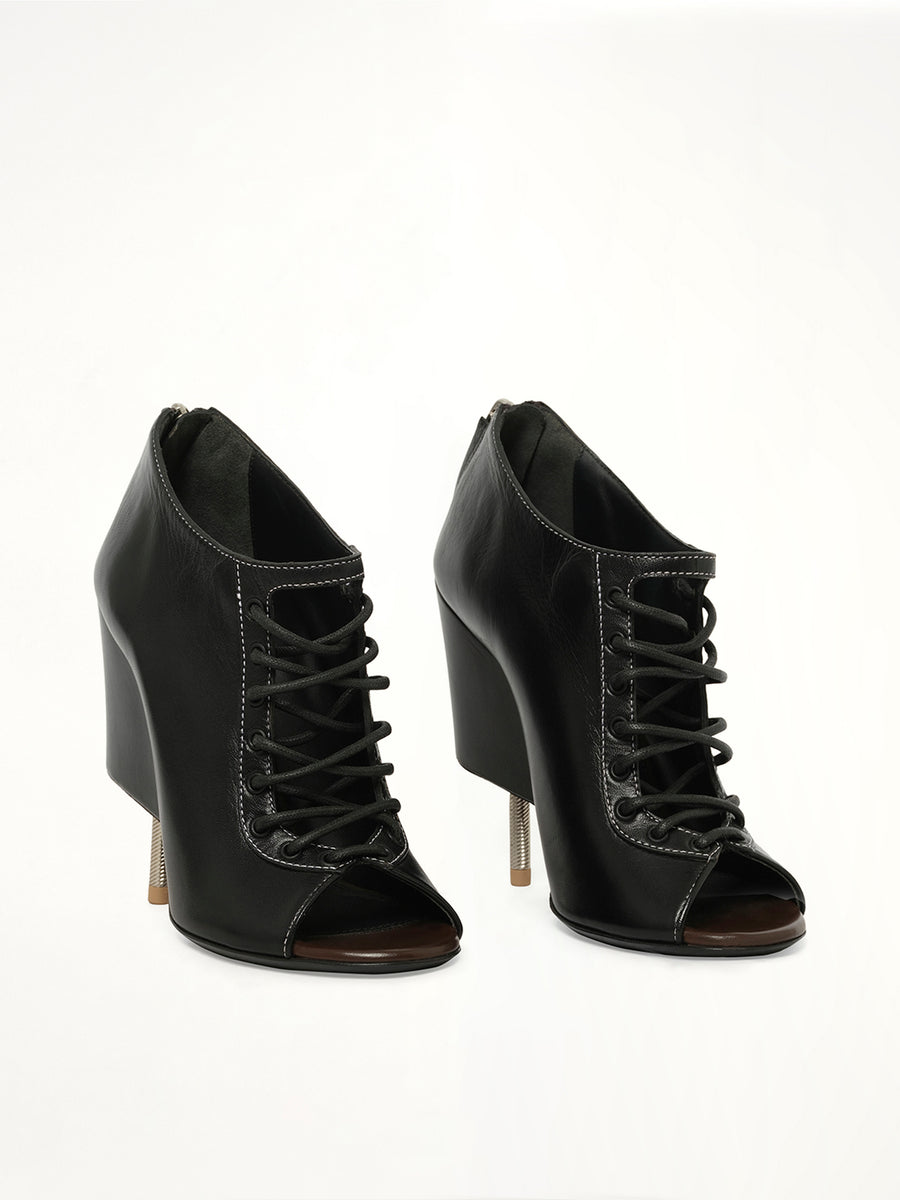 Show Lace Ankle Boots in Black
