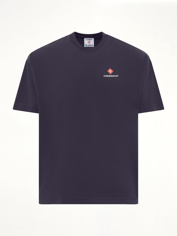 Casablanca Sports Oversized T-Shirt in Navy
