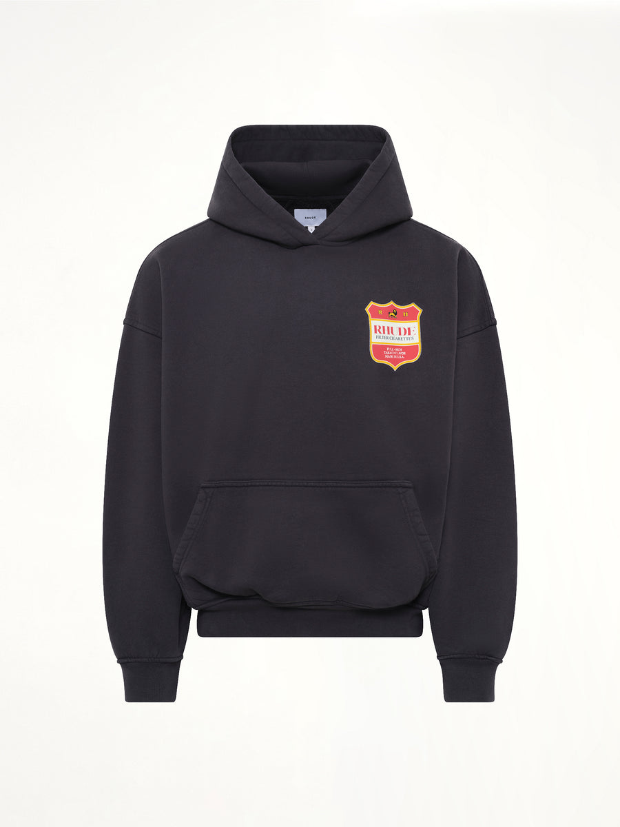 Filtaro Crest Hoodie in Vintage Black