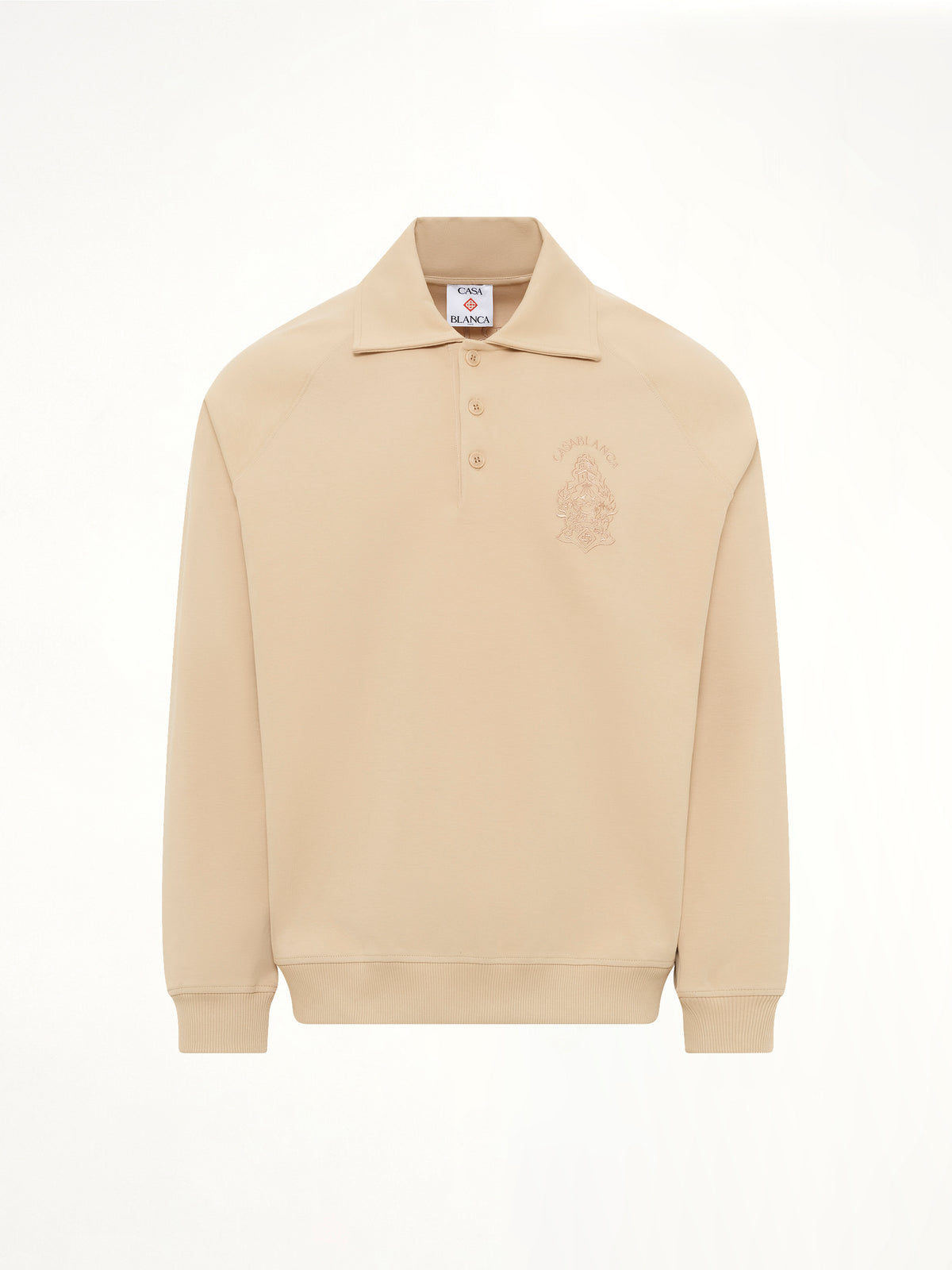 Punto Collared Sweatshirt in Beige