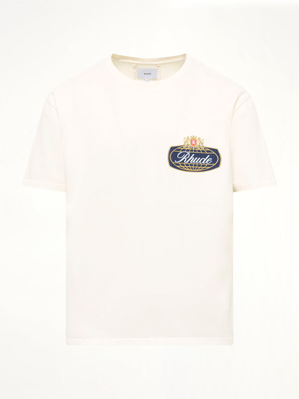 Rhude Safari Crest T-Shirt in Vintage White