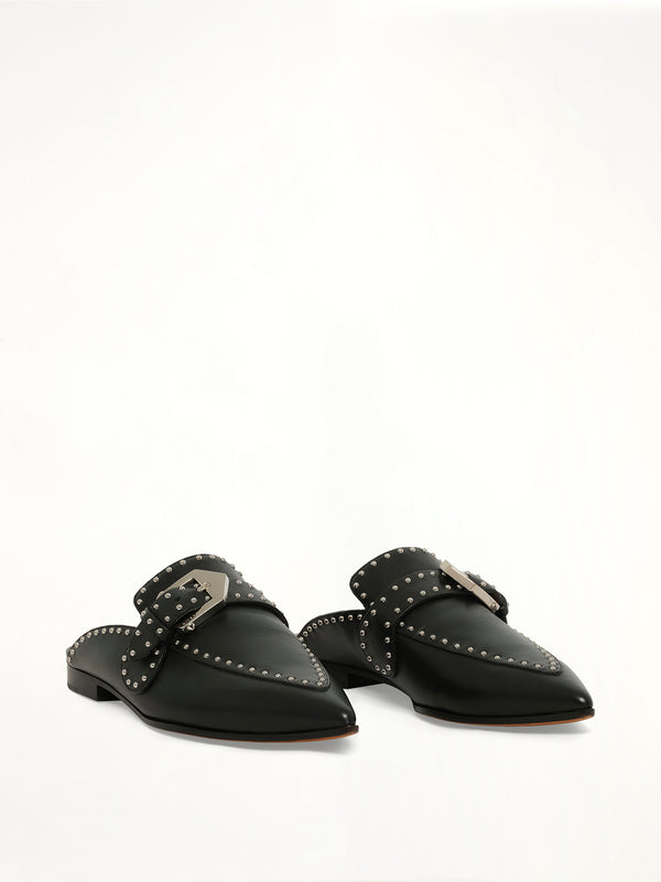 Backless Loafer in Black