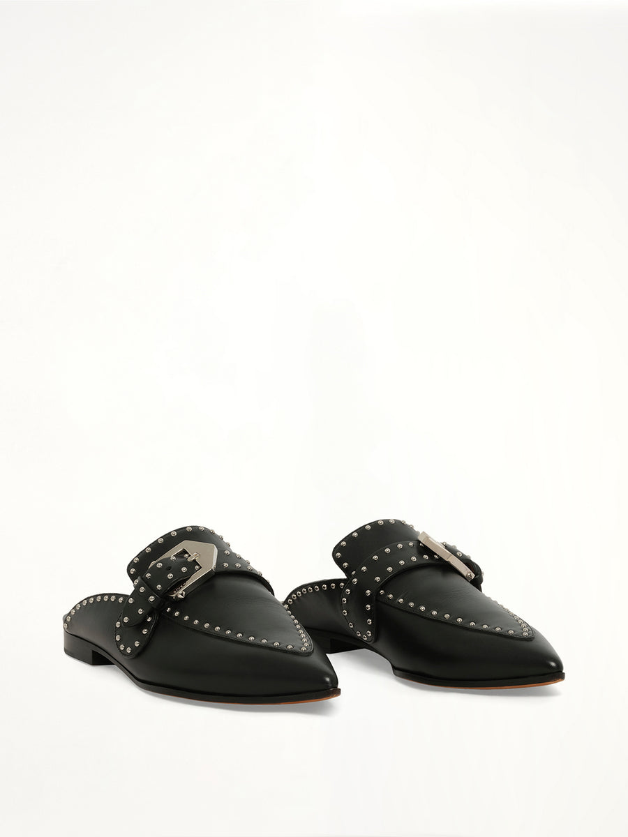 Backless Loafer in Black