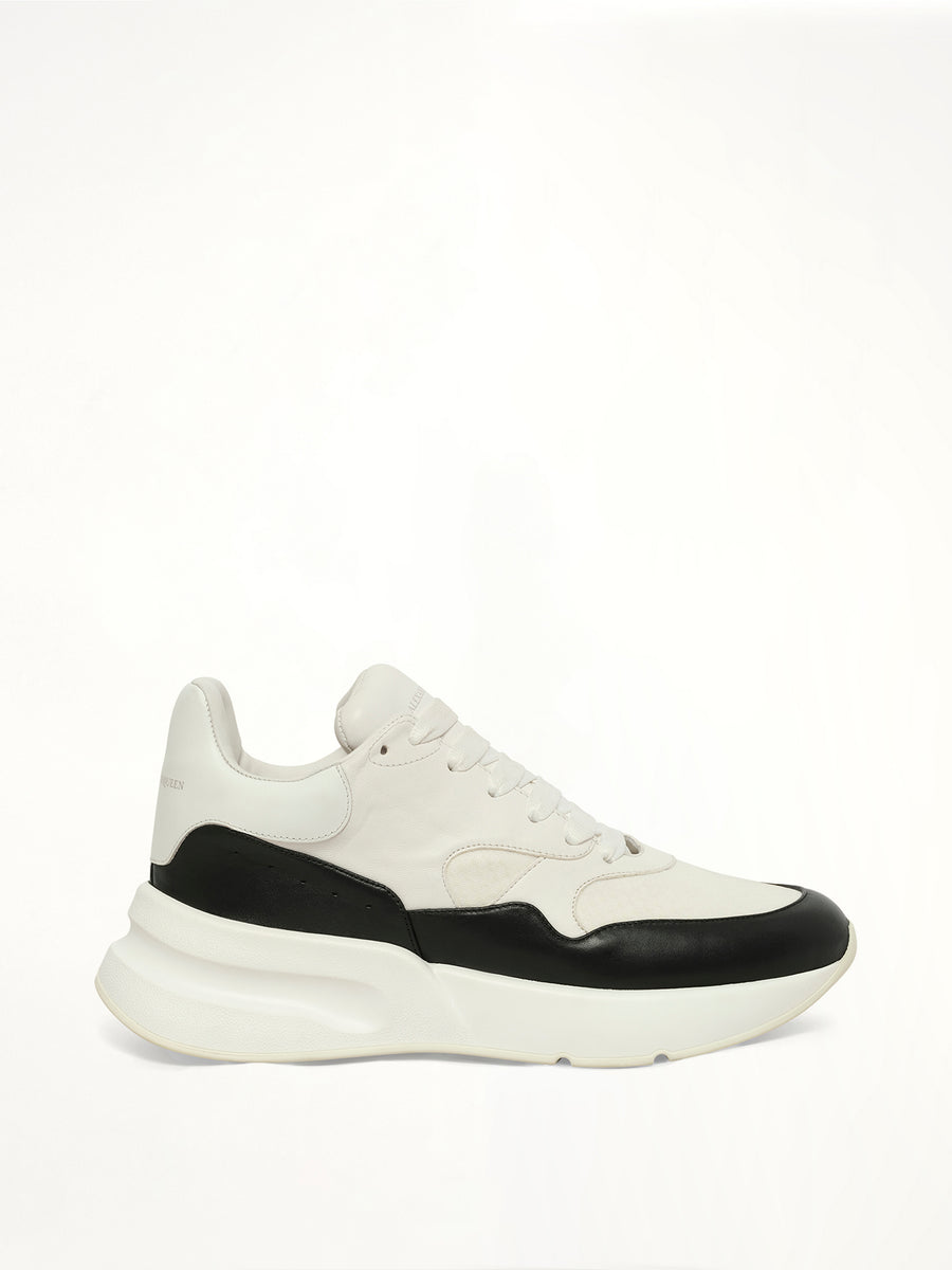 Joey Low Sneaker in White/Black