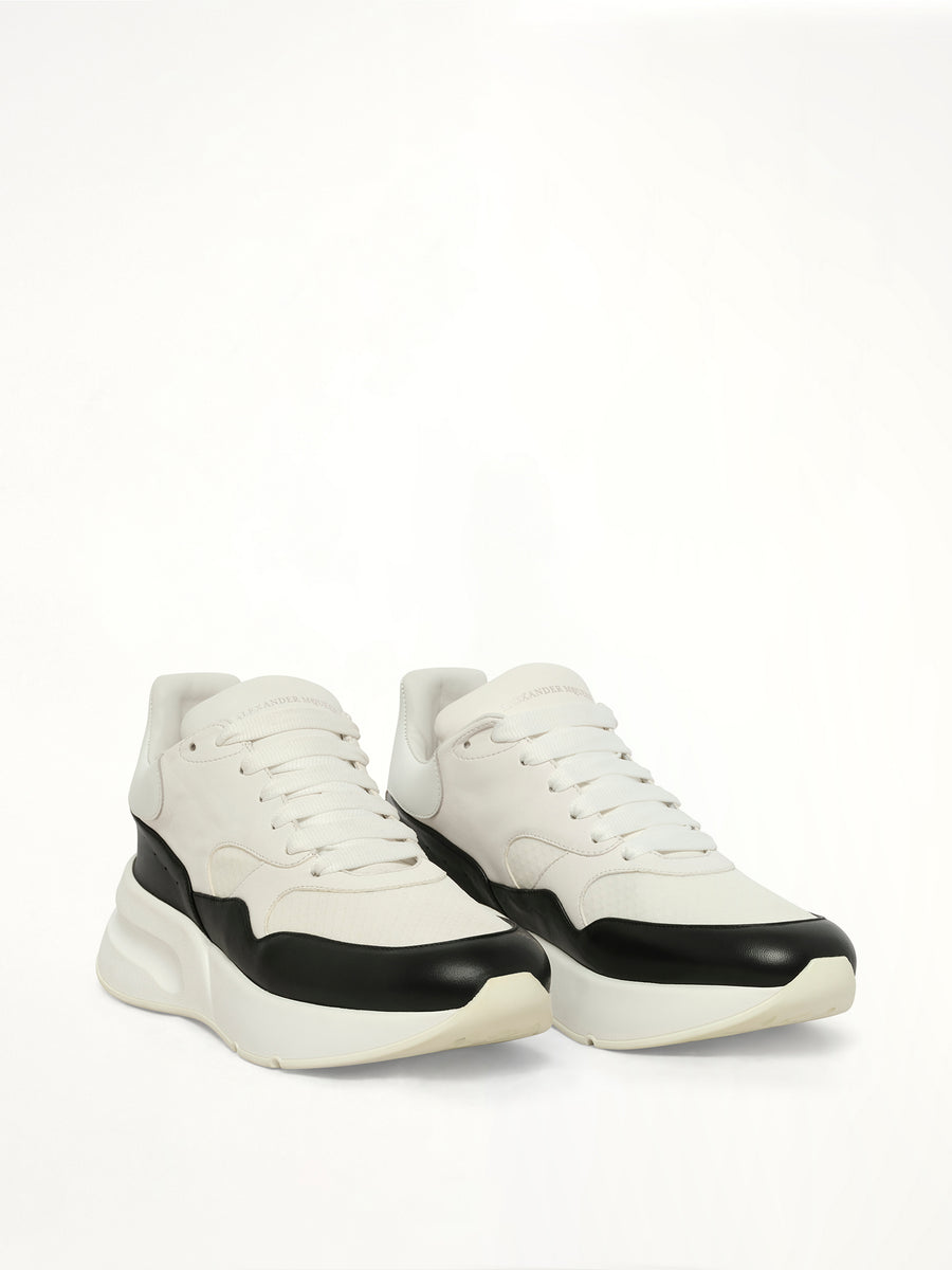 Joey Low Sneaker in White/Black