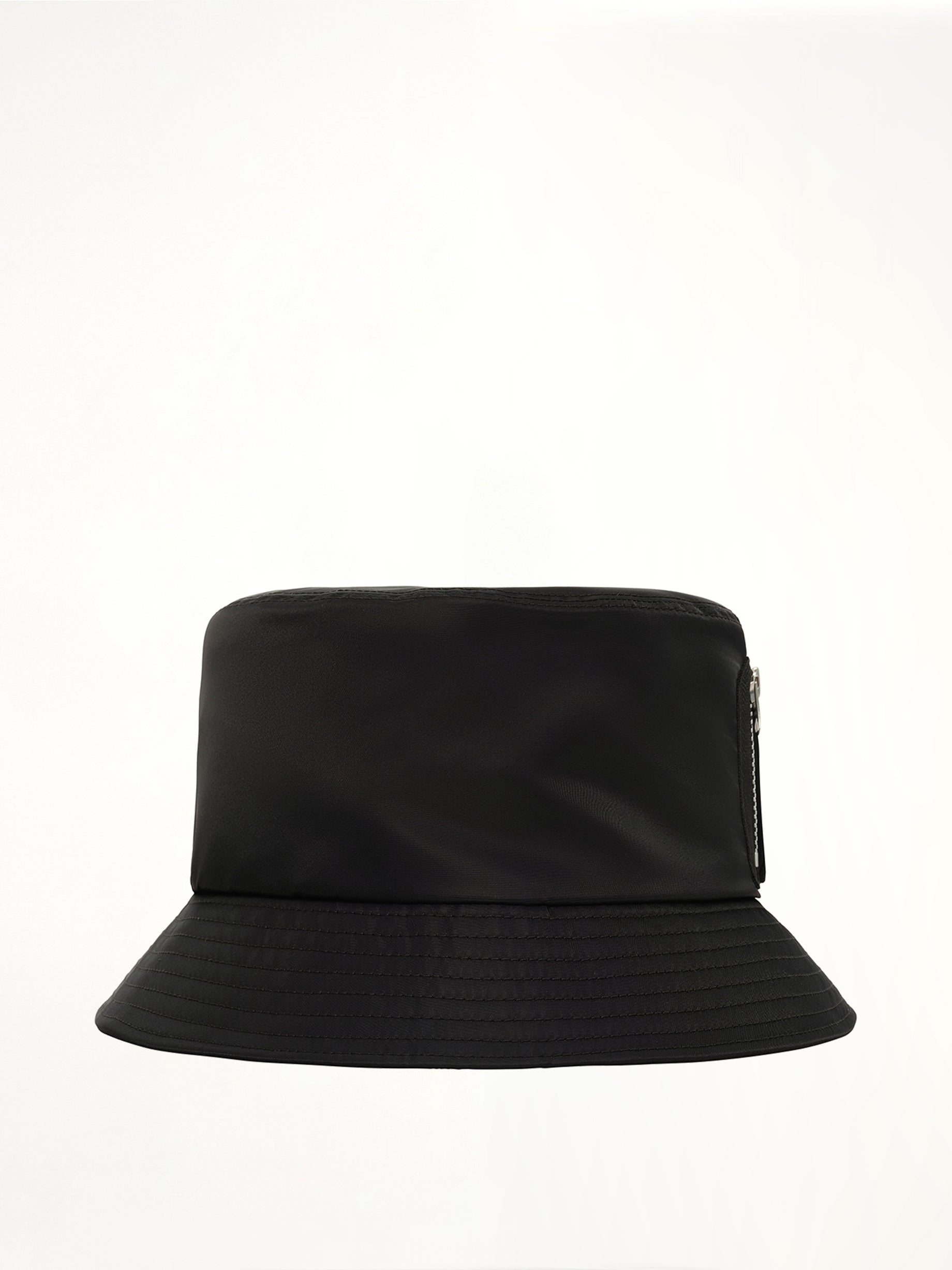 Single Brim Pocket Hat in Black