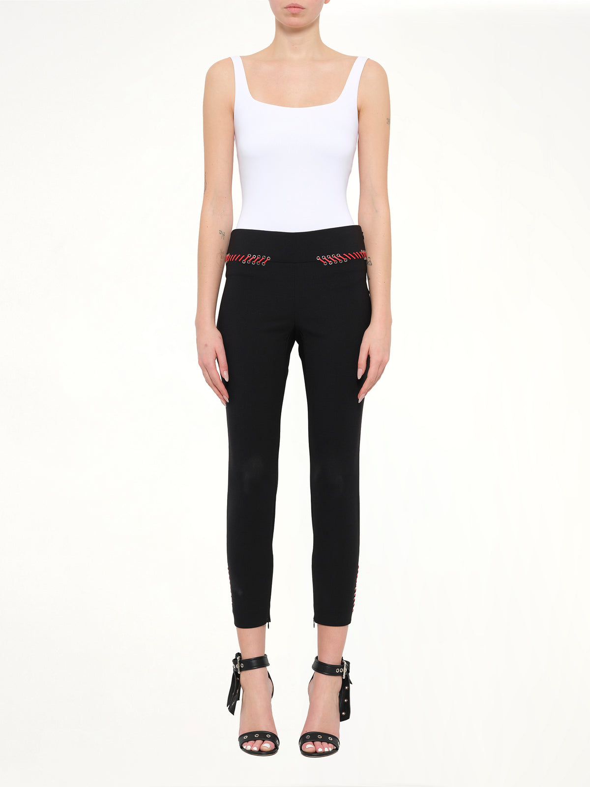 Alexander McQueen Leather Trousers in Black
