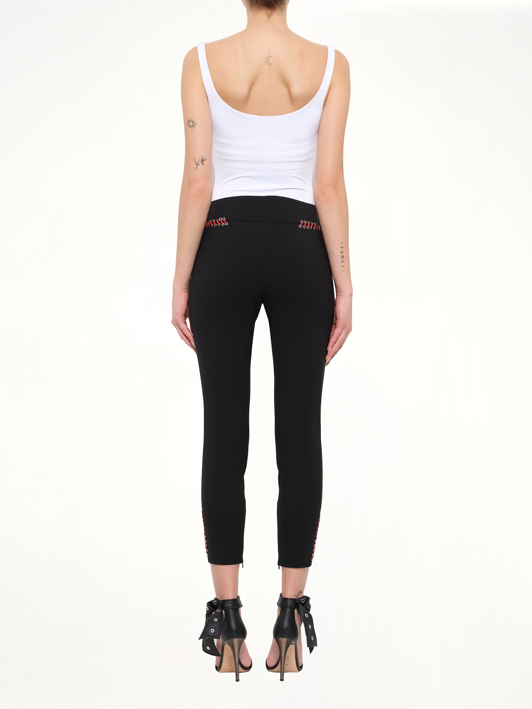 Alexander McQueen Leather Trousers in Black